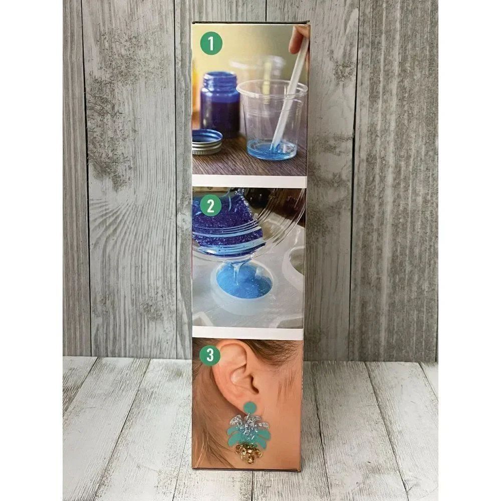 Creative Kids Craft It Up UV Resin Earring Making Kit NEW NIP - Picture 3 of 5